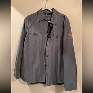 Eddie Bauer Men’s Utility Jacket Fleece Lined Khaki Olive Size L
